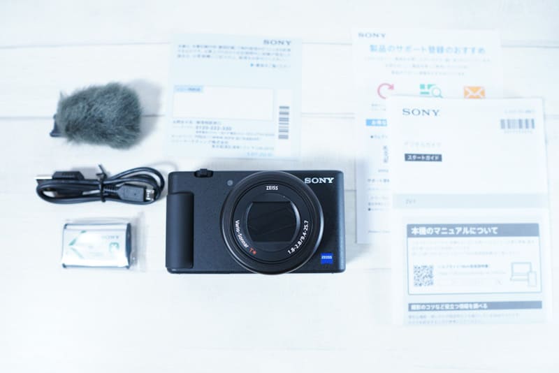 VLOGCAM ZV-1 ＋シューティンググリップ＋予備電池 ビデオカメラ 【格安saleスタート】