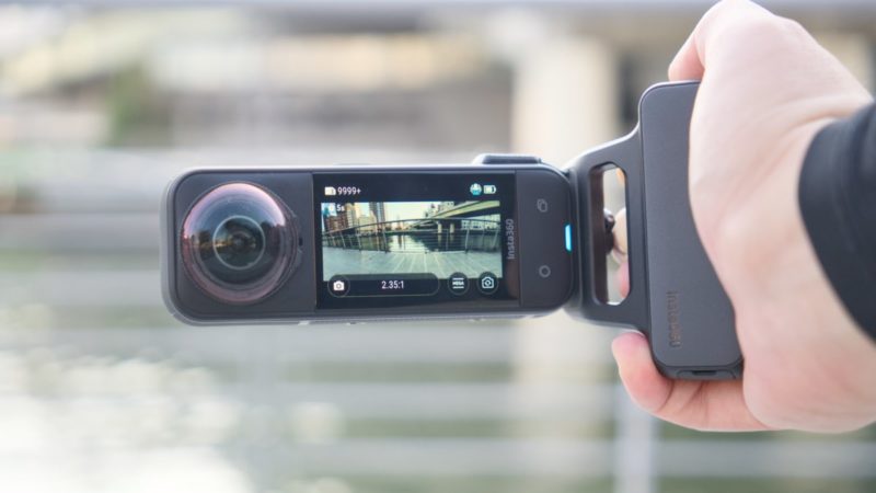 X5と撮影グリップ